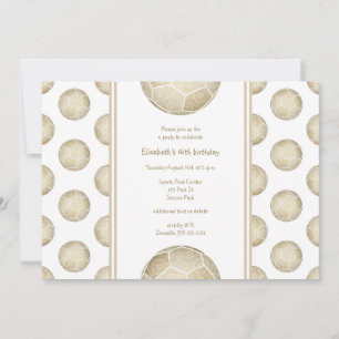 gouden voetballen patroonpartij kaart