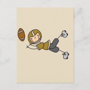 Gouden Voetbalspeler T-shirts en Cadeaus Briefkaart