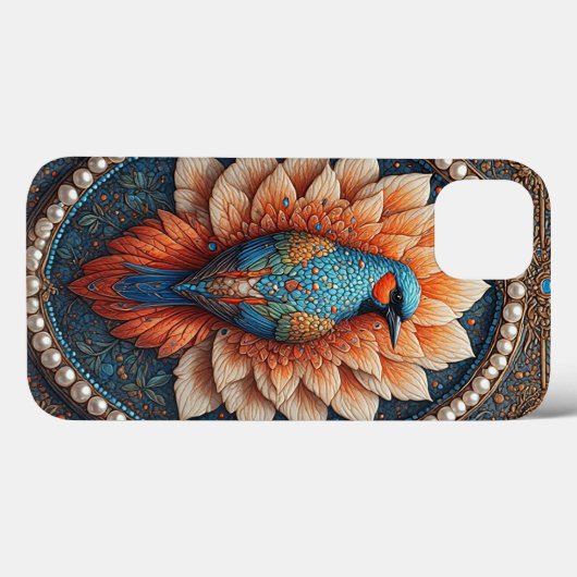 Gouden Vogel in  Decoratief Lijst Case-Mate iPhone Case (Achterkant (horizontaal))