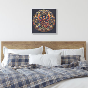 Gouden Vogel luxe Canvas Print Kunst aan de muur