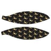 Gouden Vogel op Zwarte Achtergrond Basketbal (Panelen)