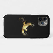 Gouden Vogel op Zwarte Achtergrond Case-Mate iPhone Case (Achterkant (horizontaal))