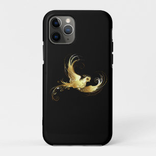 Gouden Vogel op Zwarte Achtergrond Case-Mate iPhone Case