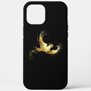 Gouden Vogel op Zwarte Achtergrond Case-Mate iPhone Case