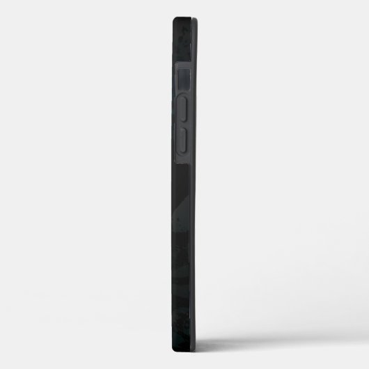 Gouden vogel schedel op zwarte achtergrond Case-Mate iPhone case (Achterkant / Links)