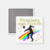 GOUDEN VOLLEYBAL IS MIJN LEVENSONTWERP MAGNEET (Voorkant / Achterkant)