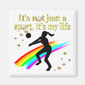 GOUDEN VOLLEYBAL IS MIJN LEVENSONTWERP MAGNEET (Voorkant)