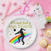 GOUDEN VOLLEYBAL IS MIJN LEVENSONTWERP PAPIEREN BORDJE (Feest)