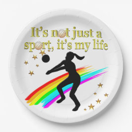 GOUDEN VOLLEYBAL IS MIJN LEVENSONTWERP PAPIEREN BORDJE