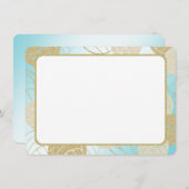 Gouden Volleybal Plat Dankkaart Kaart (Voorkant / Achterkant)