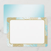 Gouden Volleybal Plat Kaart Bedankt (Voorkant / Achterkant)