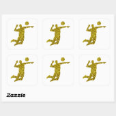 Gouden Volleybal Sticker (Vel)