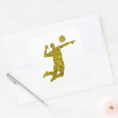 Gouden Volleybal Sticker (Envelop)