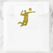 Gouden Volleybal Sticker (Tas)
