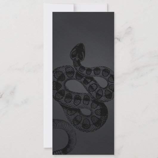 Gouden volwassen Halloween Party Slang uitnodiging (Achterkant)