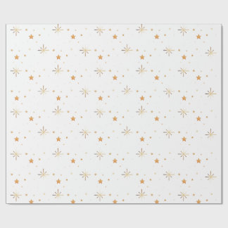 Gouden vonken en sterren cadeaupapier