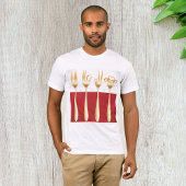 Gouden vorken Mannen T-shirt