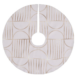 Gouden vormen: midden-eeuws modern patroon. kerstboom rok