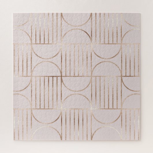 Gouden vormen: midden-eeuws modern patroon. legpuzzel (Verticaal)