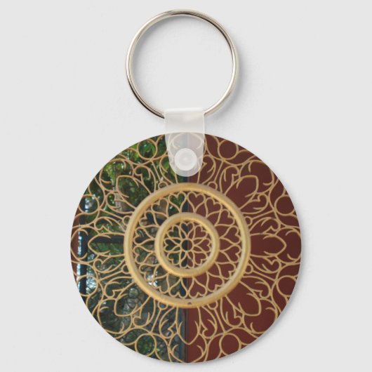 gouden vormgeving sleutelhanger (Voorkant)