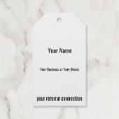 Gouden Vouw Groot "Home Sweet Home" Cadeaulabels (Achterkant)