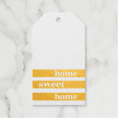 Gouden Vouw Groot "Home Sweet Home" Cadeaulabels (Voorkant)