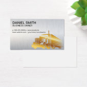 Gouden vrachtwagencombinatie | Vrachtwagenchauffeu Visitekaartje (Bureau)