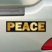 GOUDEN VREDE BUMPERSTICKER (Op auto)