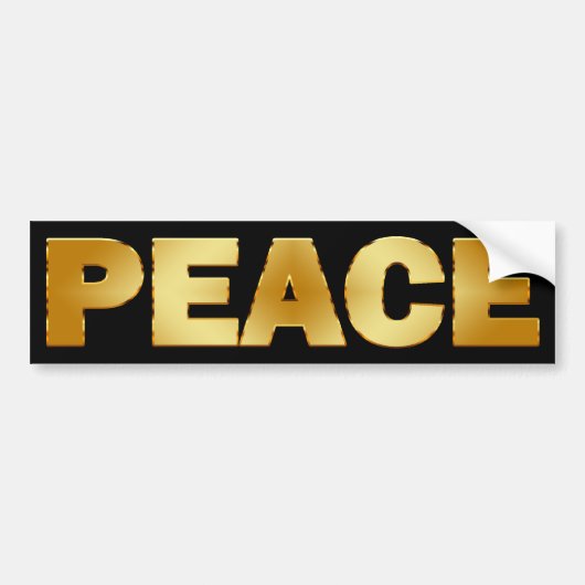 GOUDEN VREDE BUMPERSTICKER (Voorkant)