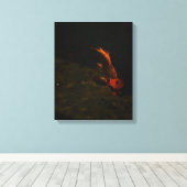 gouden vrede canvas afdruk (Insitu (Houten vloer))