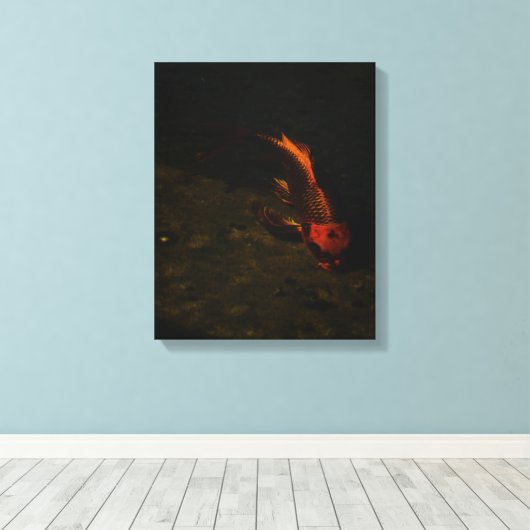 gouden vrede canvas afdruk (Insitu (Houten vloer))