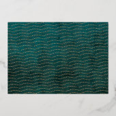 Gouden Vrede & Liefde Foto Folie Kerstkaart Feestdagenkaart (Achterkant)