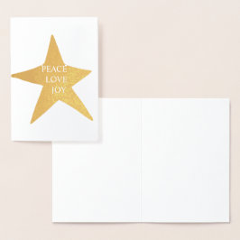 Gouden Vrede Liefde Joy Star Folie Kaarten