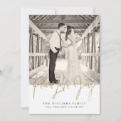 Gouden Vrede Liefde Vreugde Kerstkaarten Feestdagenkaart (Voorkant)