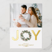 Gouden Vreugde Folie Feestdagenkaart (Voorkant)