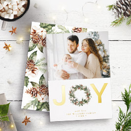 Gouden Vreugde Folie Feestdagenkaart