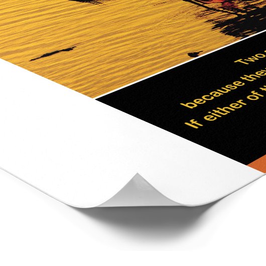 Gouden vriendschap poster (Hoek)