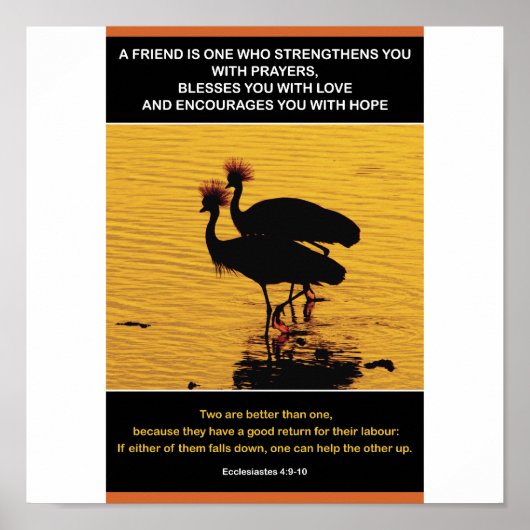 Gouden vriendschap poster (Voorkant)
