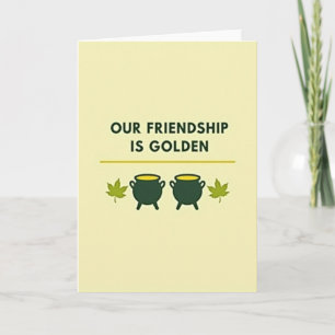 Gouden Vriendschapskaart Kaart