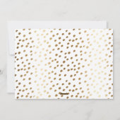 Gouden vrolijk en helder script | Vakantiefoto Feestdagenkaart (Achterkant)