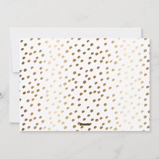 Gouden vrolijk en helder script | Vakantiefoto Feestdagenkaart (Achterkant)