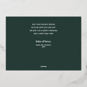 Gouden vrolijke feestdagen foto (Achterkant)