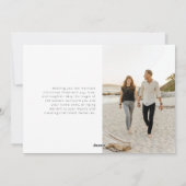 Gouden vrolijke magische script serif kerst fotoka feestdagenkaart (Achterkant)