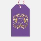 GOUDEN VROLIJKHEID EN HELDER gepersonaliseerd Cadeaulabel (Achterkant)