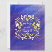 GOUDEN VROLIJKHEID EN HELDER gepersonaliseerd Feestdagenkaart (Voorkant)