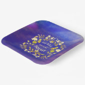 GOUDEN VROLIJKHEID EN HELDER gepersonaliseerd Papieren Bordje (Gebogen)