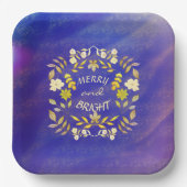 GOUDEN VROLIJKHEID EN HELDER gepersonaliseerd Papieren Bordje (Voorkant)