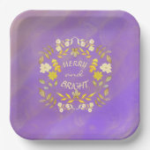 GOUDEN VROLIJKHEID EN HELDER gepersonaliseerd Papieren Bordje (Voorkant)