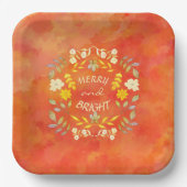 GOUDEN VROLIJKHEID EN HELDER gepersonaliseerd Papieren Bordje (Voorkant)