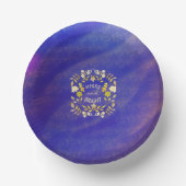 GOUDEN VROLIJKHEID EN HELDER gepersonaliseerd Papieren Kommen (Voorkant)